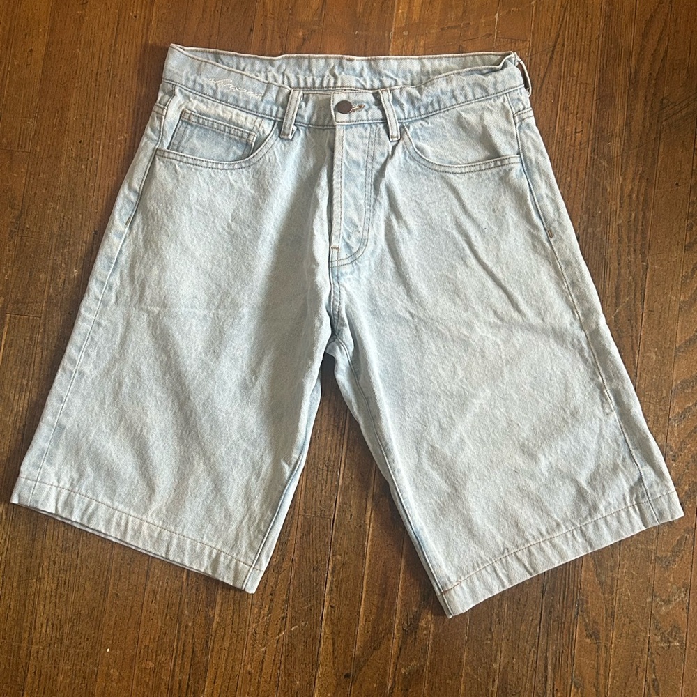 Shapes USA Light Blue Denim Jorts Size 28